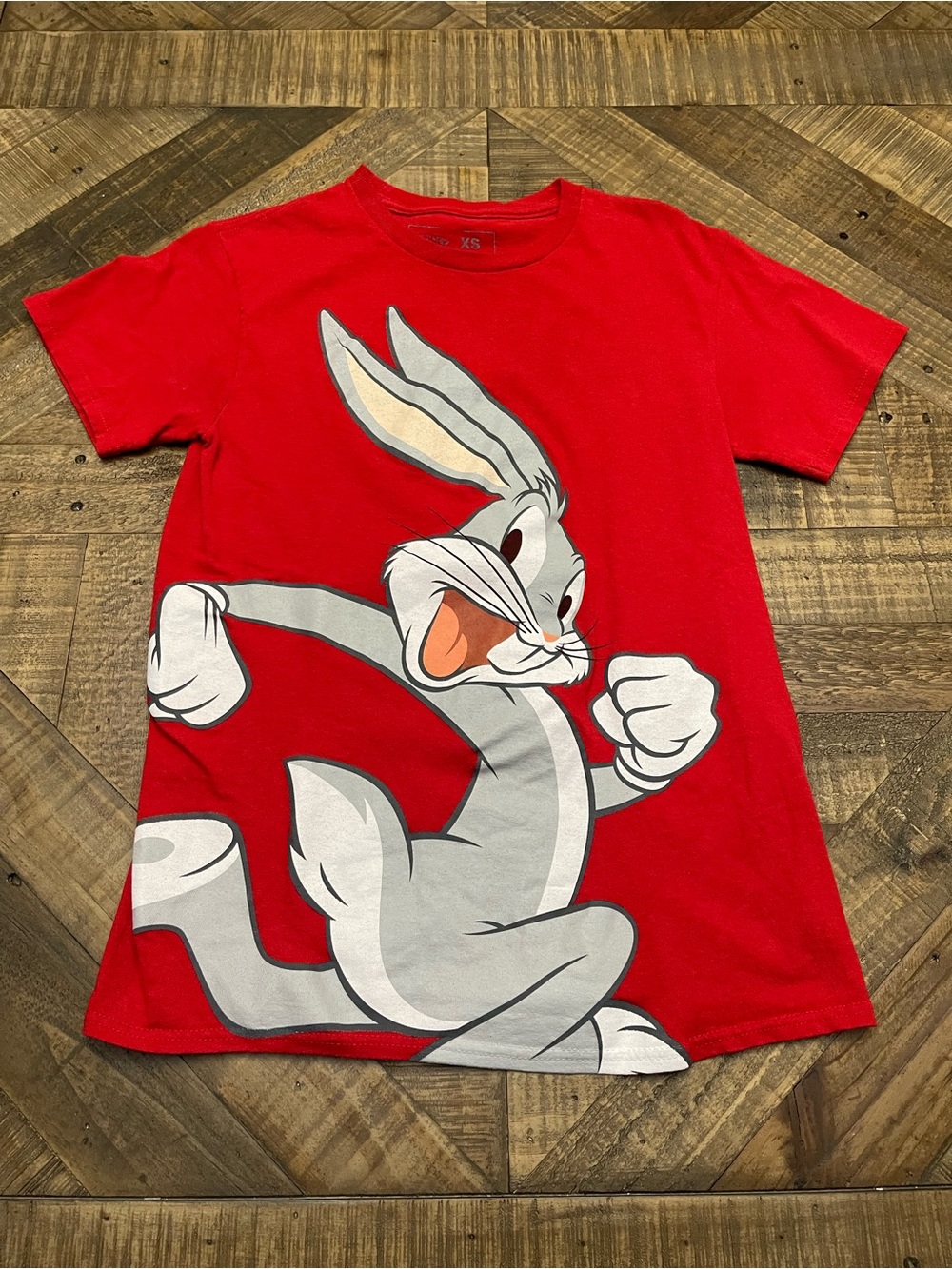 Fashion Nova x Looney Tunes Bugs Bunny Love Graphic Tee Red - Size XS
